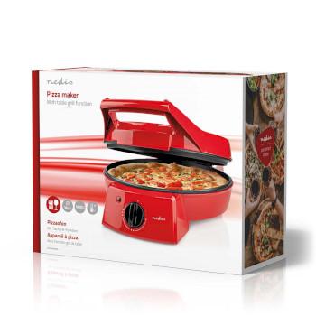 Pizzamaker en Grill 30 cm Regelbare temperatuur 1800 W - Nedis