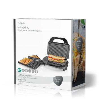 Multi grill Grill / Sandwich / Waffle 900 W 28 x 15 cm - Nedis