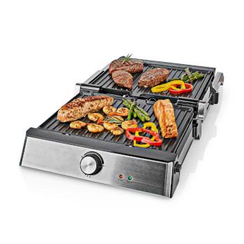 Contact Grill 2000 W 29 x 23 cm Regelbare temperatuur Kunststof / - Nedis