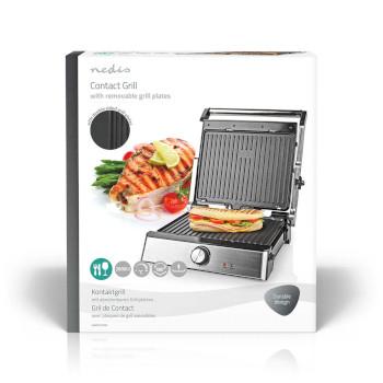 Contact Grill 2000 W 29 x 23 cm Regelbare temperatuur Kunststof / - Nedis
