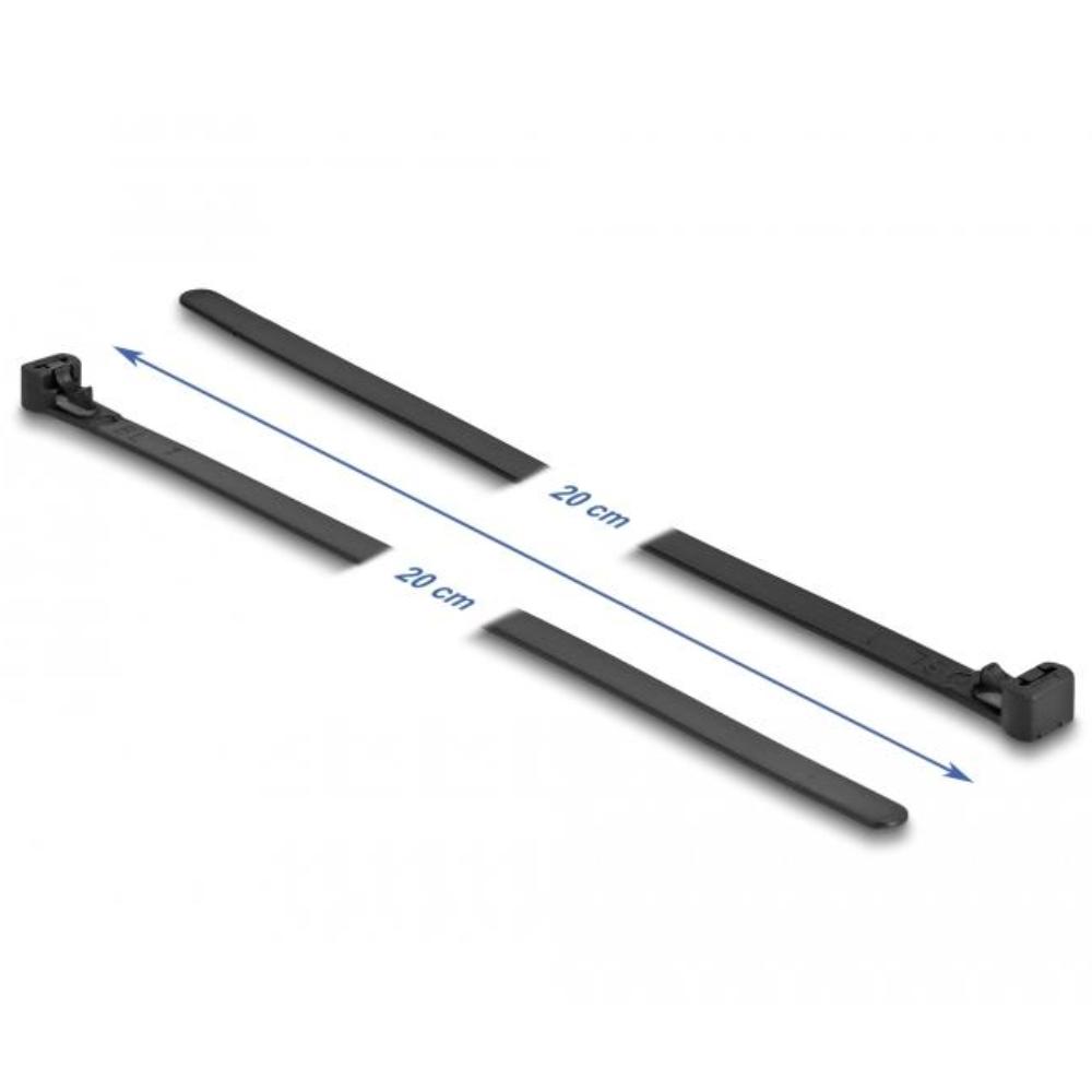 Tie-Wrap - 200 mm - Zwart - Delock