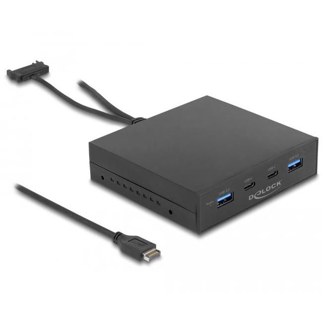 USB A + C frontpaneel – 4 poorten