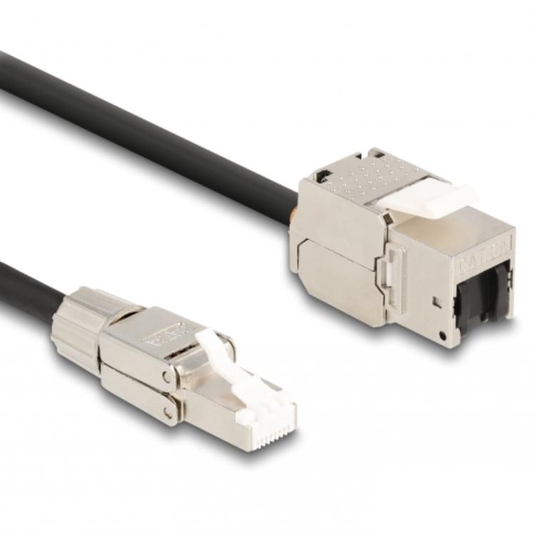 S/FTP Cat 6a verlengkabel - Delock