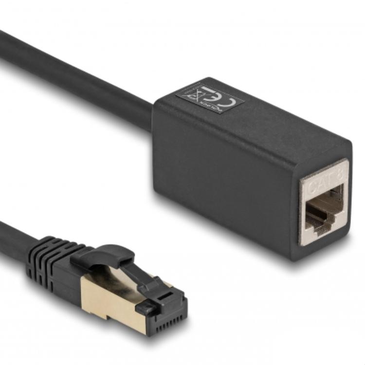 Delock Netwerkverlengkabel RJ45-stekker naar RJ45-bus Cat.8.1 S/ - Delock