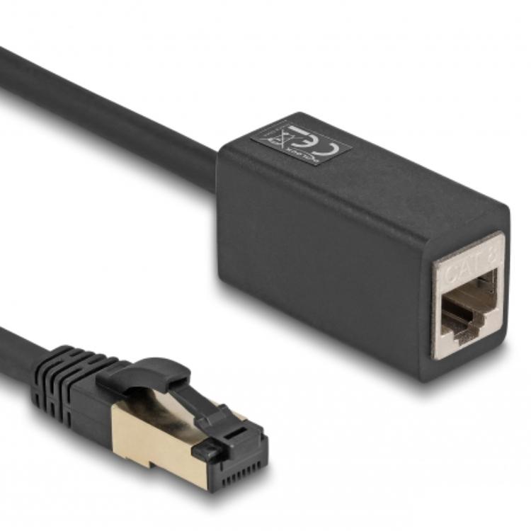 Delock Netwerkverlengkabel RJ45-Stekker op RJ45-Bus Cat.8.1 S/ - Delock