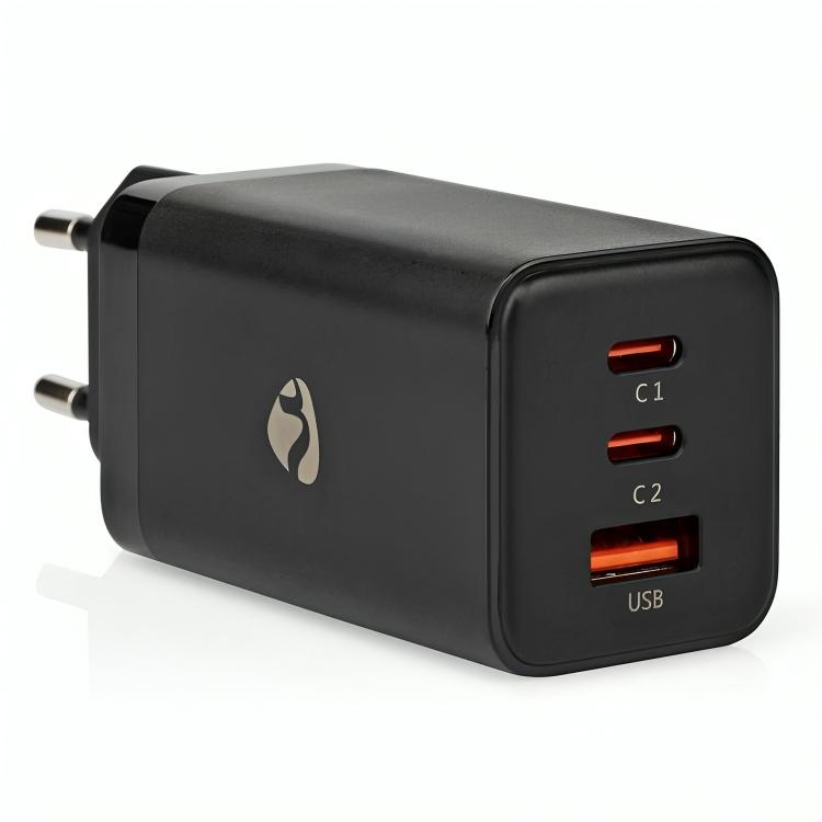 65W USB-C Laptop Oplader - 2x USB-C en USB-A
