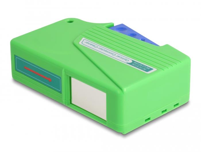 Delock Glasvezelreinigingscassette voor glasvezelconnectoren.