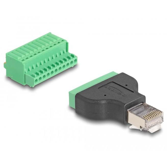 RJ50 naar klemmenblokadapter