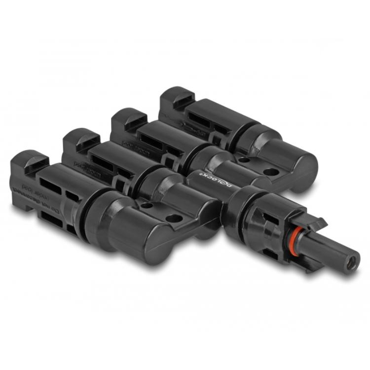 Delock DL4 Solar-connector 1 x connector op 4 x stekkers