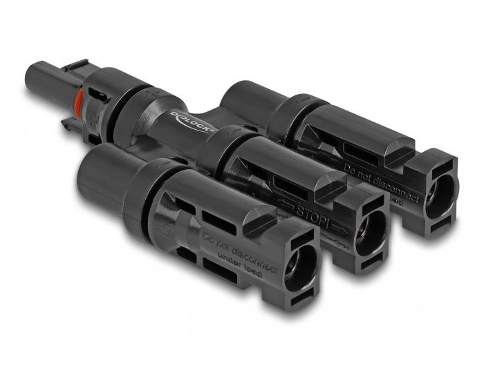 Delock DL4 Solar-connector 1 x connector op 3 x stekkers