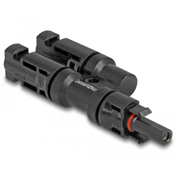 Delock DL4 Solar-connector 1 x connector op 2 x stekkers