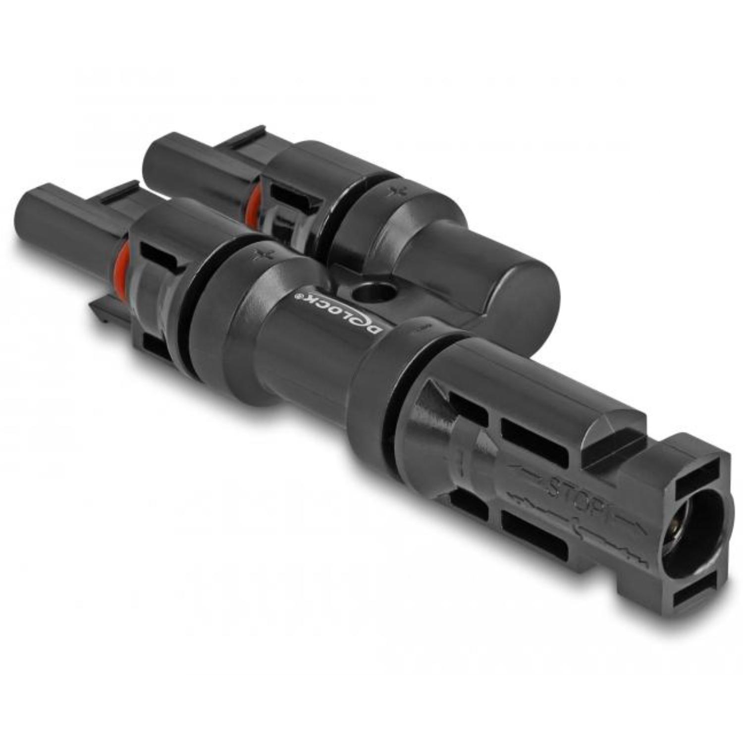 Delock DL4 Solar-connector 1 x Stekker op 2 x Aansluiting