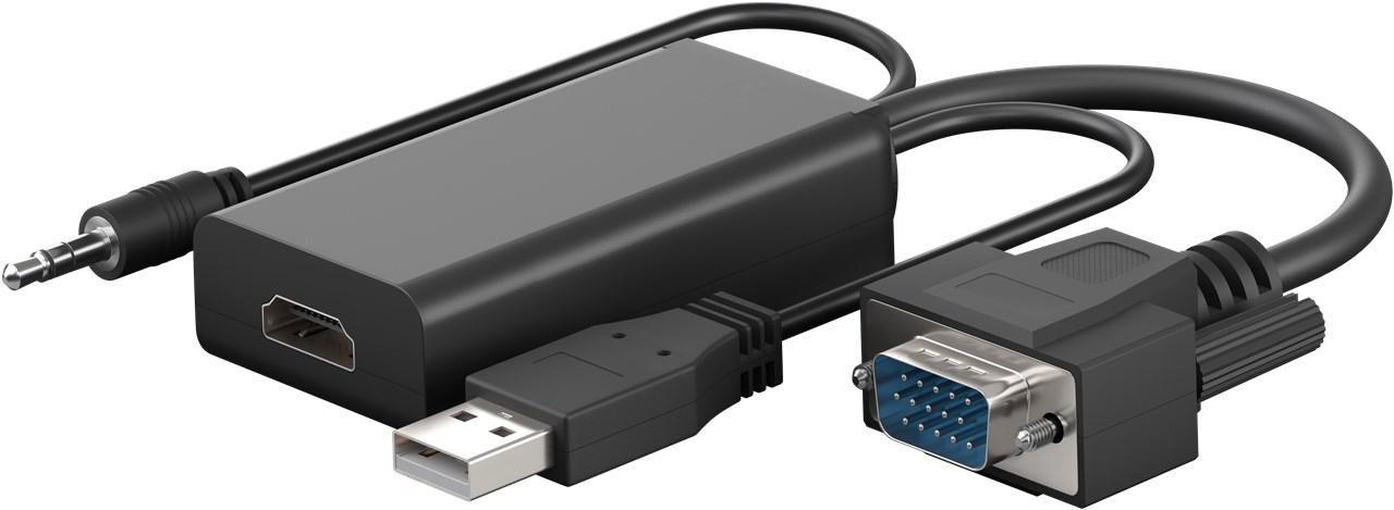 VGA/HDMI™ adapterkabel - Goobay