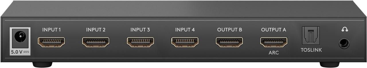 HDMI matrixswitch - 4 naar 2 poorts