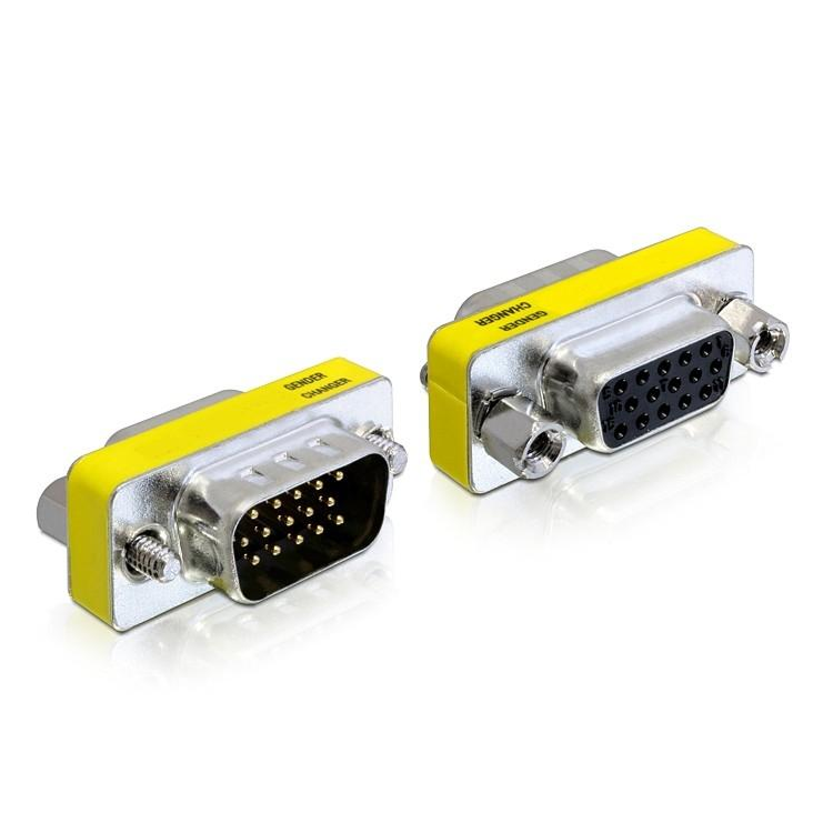 Delock Adapter VGA Stekker naar Aansluiting - Delock