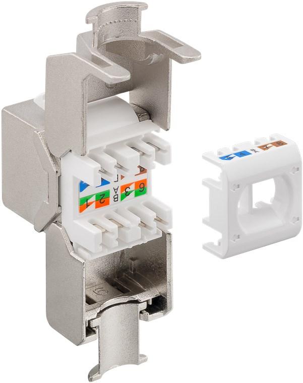 Keystone module RJ45 CAT 8.1, STP, GHMT-gecertificeerd - Goobay