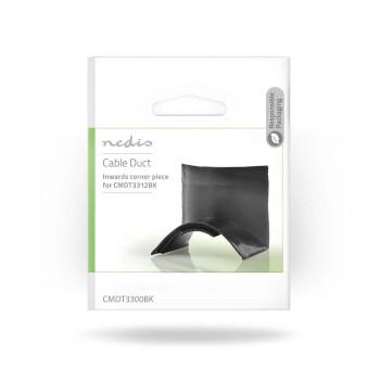 Kabelmanagement Buis In de hoek 1 Stuks PVC Zwart - Nedis