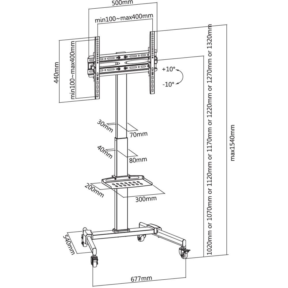 Tv standaard - Techly