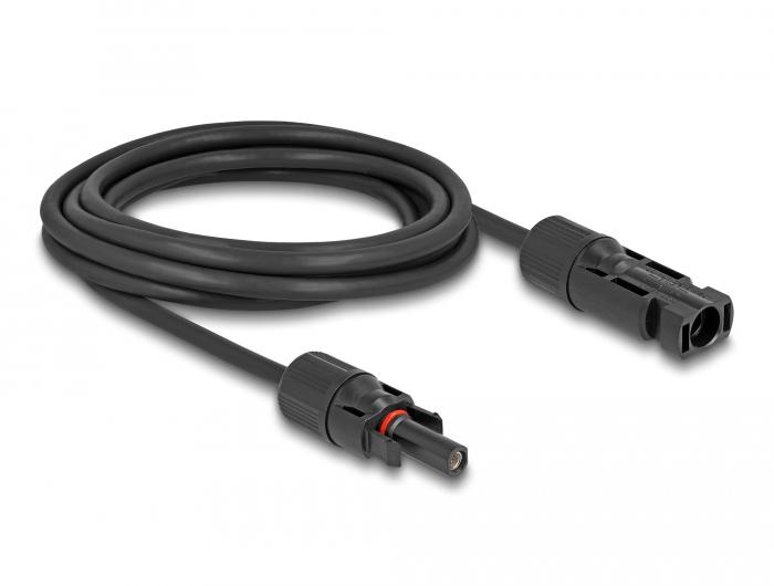 Delock DL4 Solarkabel 6 mm² Stekker naar Bus 3 m zwart
