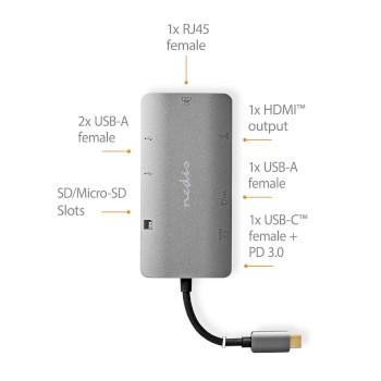 USB-Multi-Port-Adapter USB 3.2 Gen 1 USB-C™ Male HDMI™ Output / - Nedis