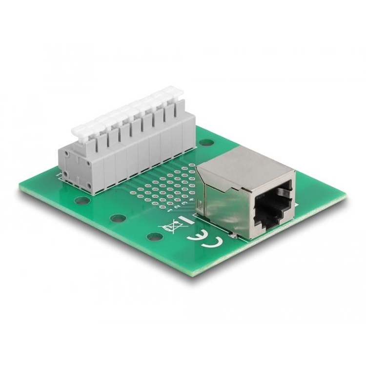 Terminalblok met drukknop voor DIN-rail