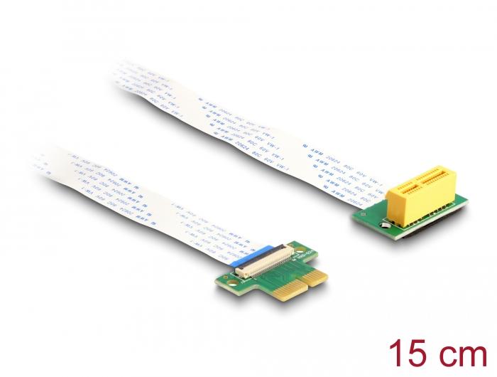 Delock Riserkaart PCI Express x1 Stekker naar x1 Slot 90 gehoekte met FP