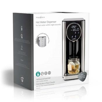 Heet Water Dispenser 2600 W 2,7 l Aluminium / Zwart - Nedis