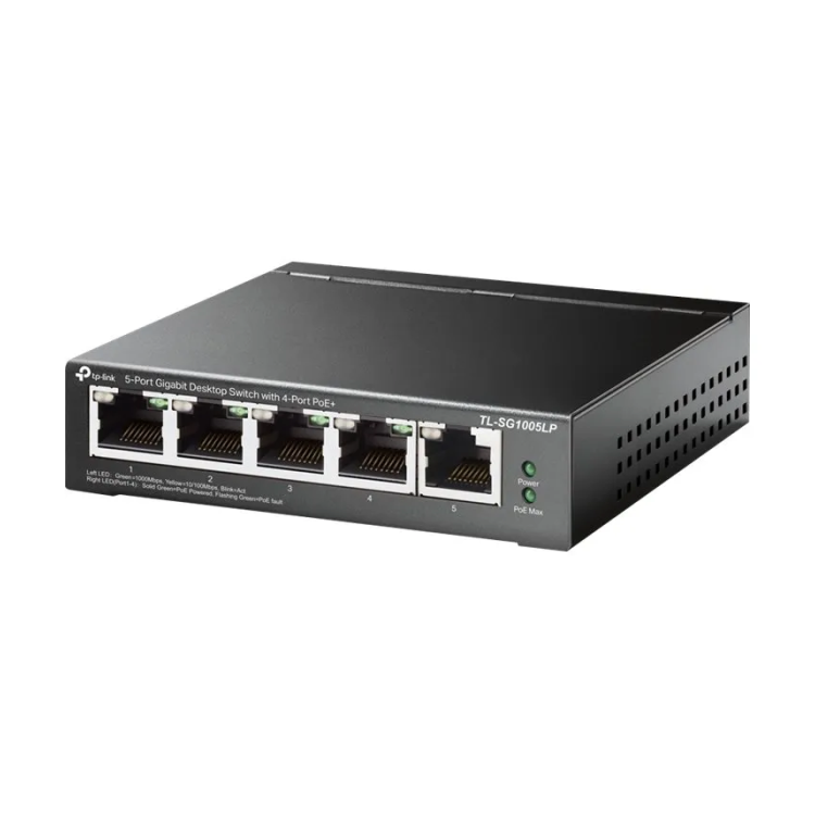 Switch TP-Link 5x GE TL-SG1005LP (davon 4xPOE+) - TP-Link