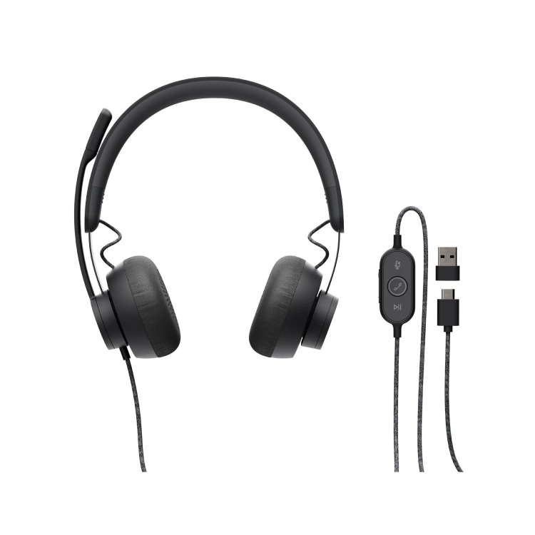 Logitech Headset Zone Wired UC graphite - Logitech
