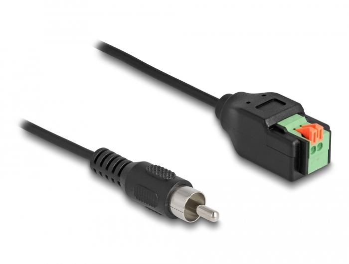 Delock Kabel Cinch Stekker naar Terminalblok 15 cm