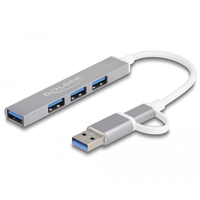 USB A + C naar A hub - 4 poorten