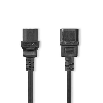 Stroomkabel IEC-320-C14 IEC-320-C13 Recht Recht Vernikkeld - Nedis