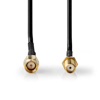 Antennekabel SMA Male SMA Female Verguld 50 Ohm Enkelvoudig - Nedis