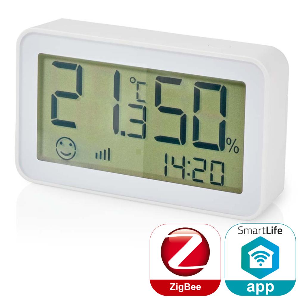 Slimme klimaatsensor Zigbee 3.0 Batterijvoeding Android™ / IOS Wit - Nedis