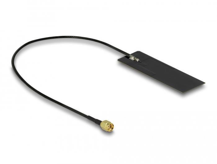 Delock WLAN WiFi 6 802.11 ac/ax/a/h/b/g/n Antenne RP-SMA Stekker 2 - 4 dBi