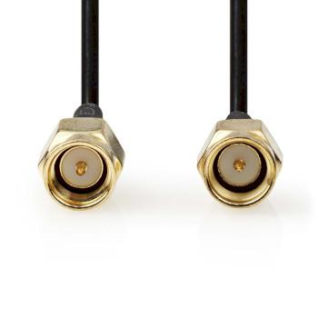 Antennekabel SMA Male SMA Male Verguld 50 Ohm Enkelvoudig - Nedis