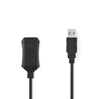 Actieve USB-Kabel USB 2.0 USB-A Male USB-A Female 480 Mbps 20.0 - Nedis