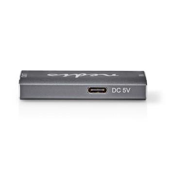 HDMI™ Repeater 25 m 8K@60Hz 0 Gbps Aluminium Antraciet - Nedis