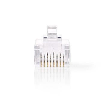RJ45-Connector Male Stranded UTP CAT6 Recht Verguld 1 Stuks - Nedis