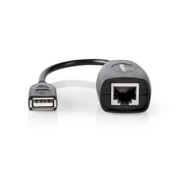 Actieve USB-A naar RJ45 verlengkabel voor lange afstand