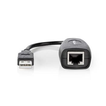 Actieve USB-Kabel USB 1.1 USB-A Male RJ45 Female 12 Mbps 0.20 m - Nedis