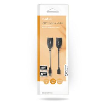 Actieve USB-A naar RJ45 verlengkabel voor lange afstand