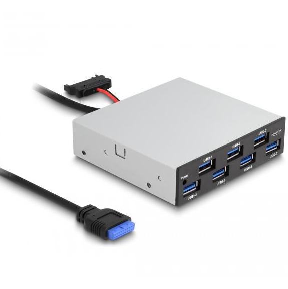 USB A frontpaneel – 7 poorten