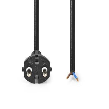 Stroomkabel voor Stofzuiger 10.0 m CEE 7/17 250 V AC 16 A Zwart - Nedis