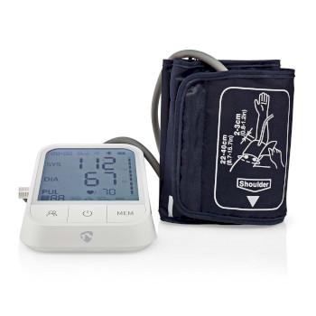 SmartLife Bloeddrukmeter Arm Bluetooth® LCD-Scherm 22 - 42 cm - Nedis
