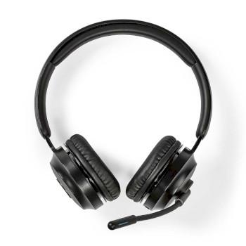 PC-Headset On-Ear Stereo Bluetooth Inklapbare Microfoon Zwart - Nedis