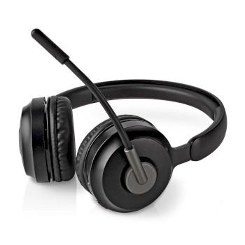 PC-Headset On-Ear Stereo Bluetooth Inklapbare Microfoon Zwart - Nedis
