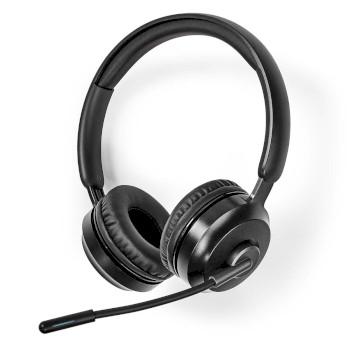 PC-Headset On-Ear Stereo Bluetooth Inklapbare Microfoon Zwart - Nedis