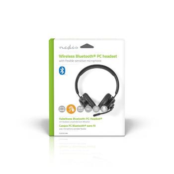 PC-Headset On-Ear Stereo Bluetooth Inklapbare Microfoon Zwart - Nedis