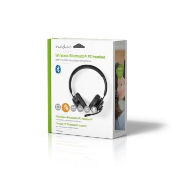 PC-Headset On-Ear Stereo Bluetooth Inklapbare Microfoon Zwart - Nedis